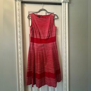 Talbots, Size 6, Red Pleated Nautical Dress